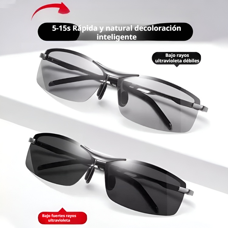 Gafas de sol polarizadas fotocromáticas para día y noche