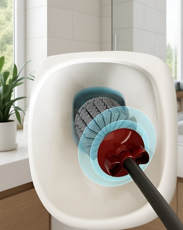 トイレ掃除に最適なブラシヘッドのアップ画像