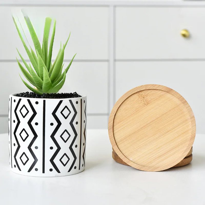 幾何形状セラミック植木鉢