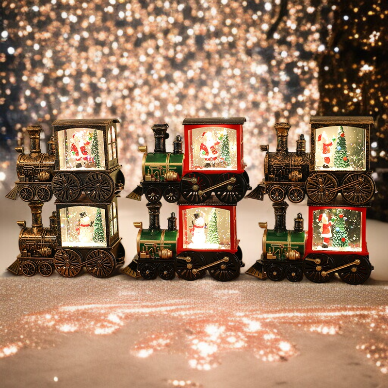 가족 모임을 위한 크리스마스 파티 기차 장식품