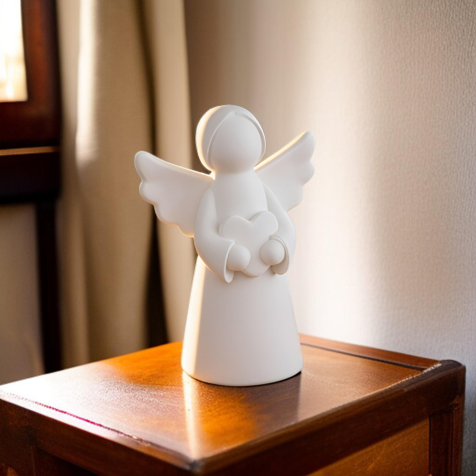 Molde de resina de mano sosteniendo corazón