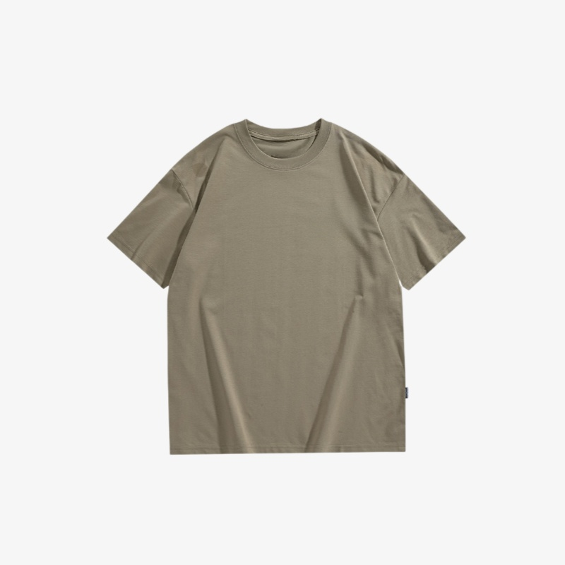 メンズヘビーウェイトプリントアイスシルク半袖Tシャツ