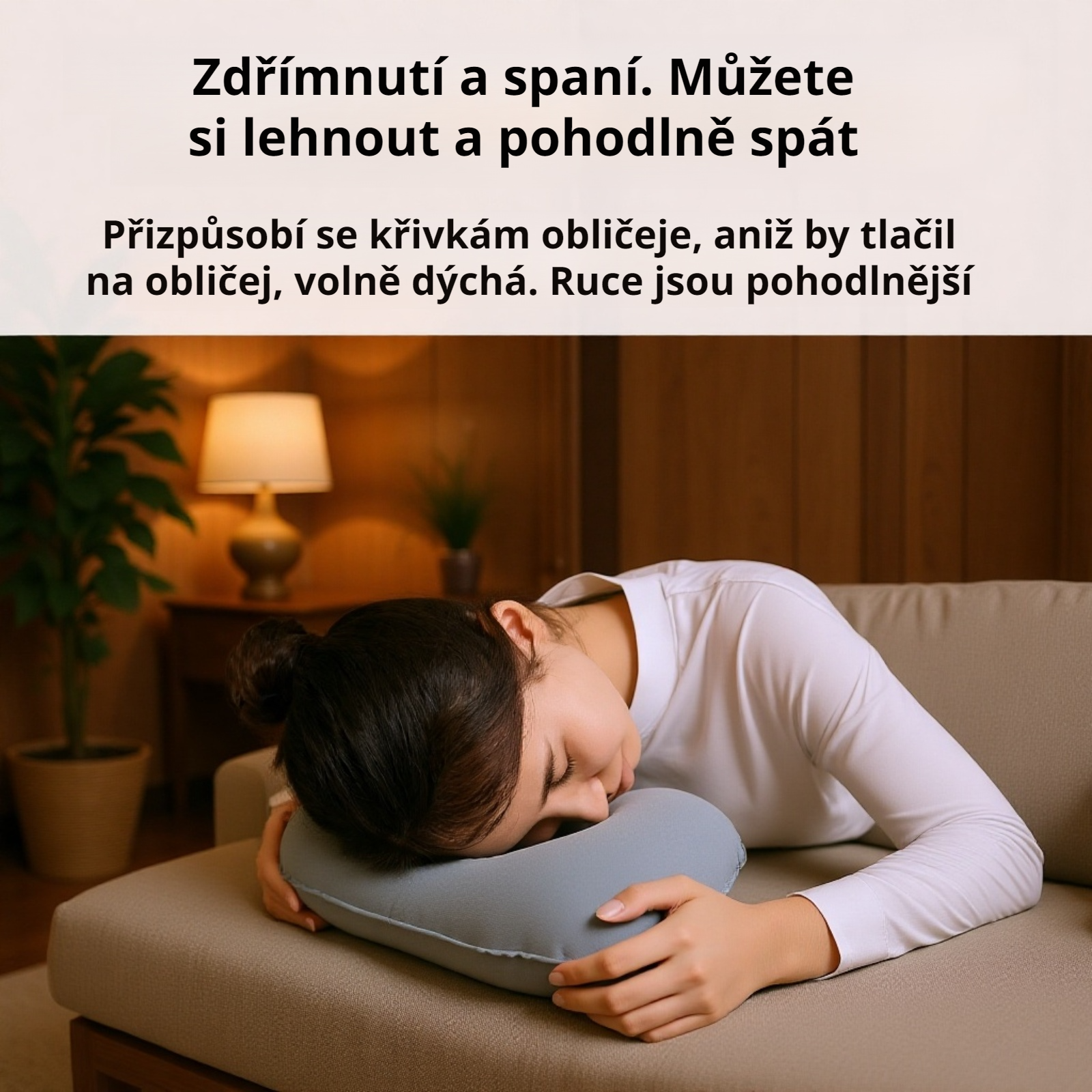 Ultra-lehký přenosný U-polštář na krk, cestovní nafukovací polštář na krk