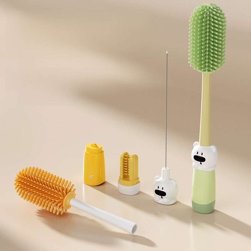 4-in-1携帯用乳首洗浄ブラシ