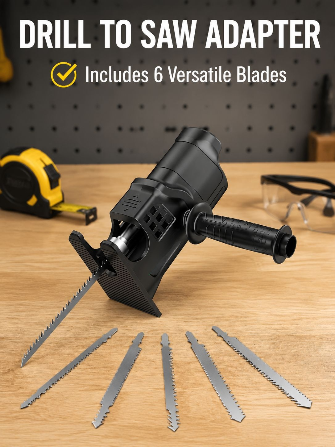 Home Small Electric Drill to Electric Saw Jigsaw Adapter