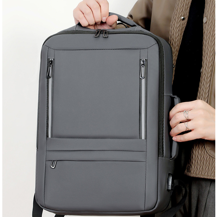 男士多功能擴容商務背包