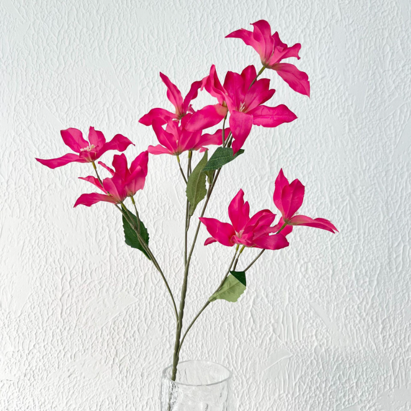 Fleurs artificielles rose rose