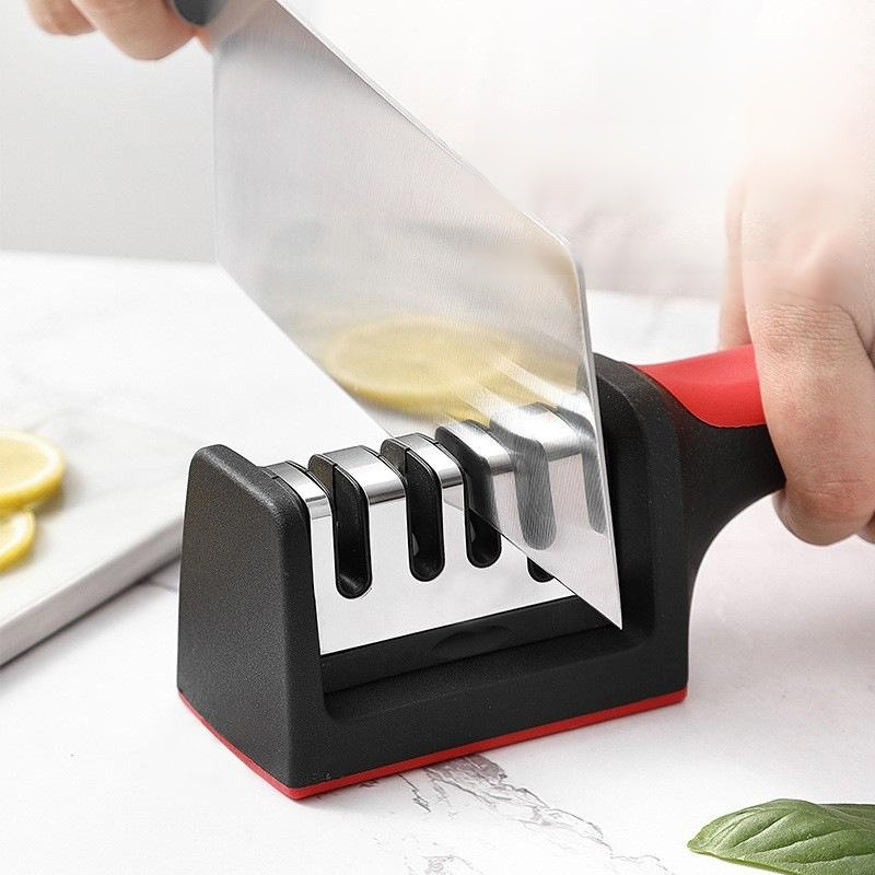 Multi-Functional Home Knife Sharpener, Quick Sharpening Stone with Fixed Angle
