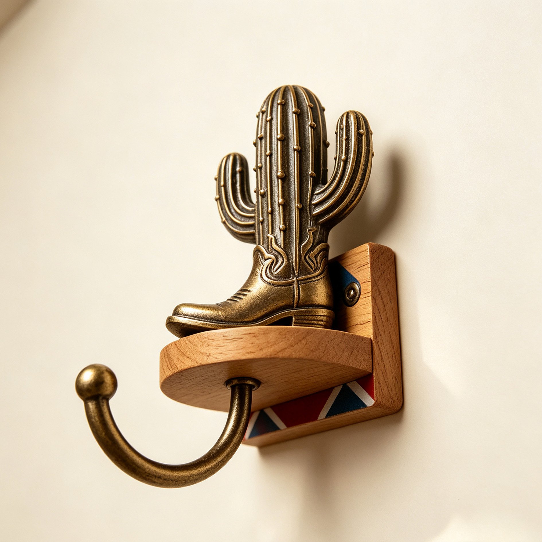 Western cactus wall hooks