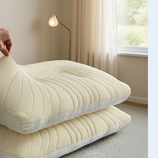 여름용 시원한 실크 라텍스 목베개