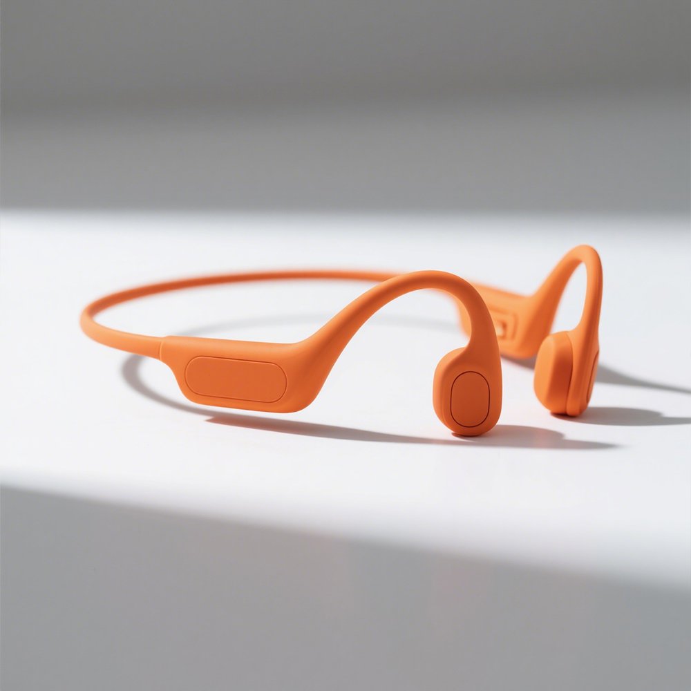 Lehká sportovní sluchátka s kostním vedením z titanové slitiny