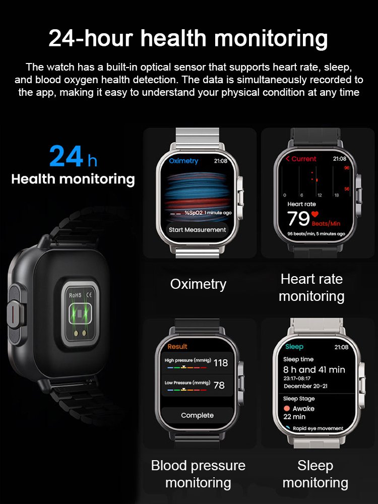 Bluetooth Earphone & Smart Watch 2-in-1 