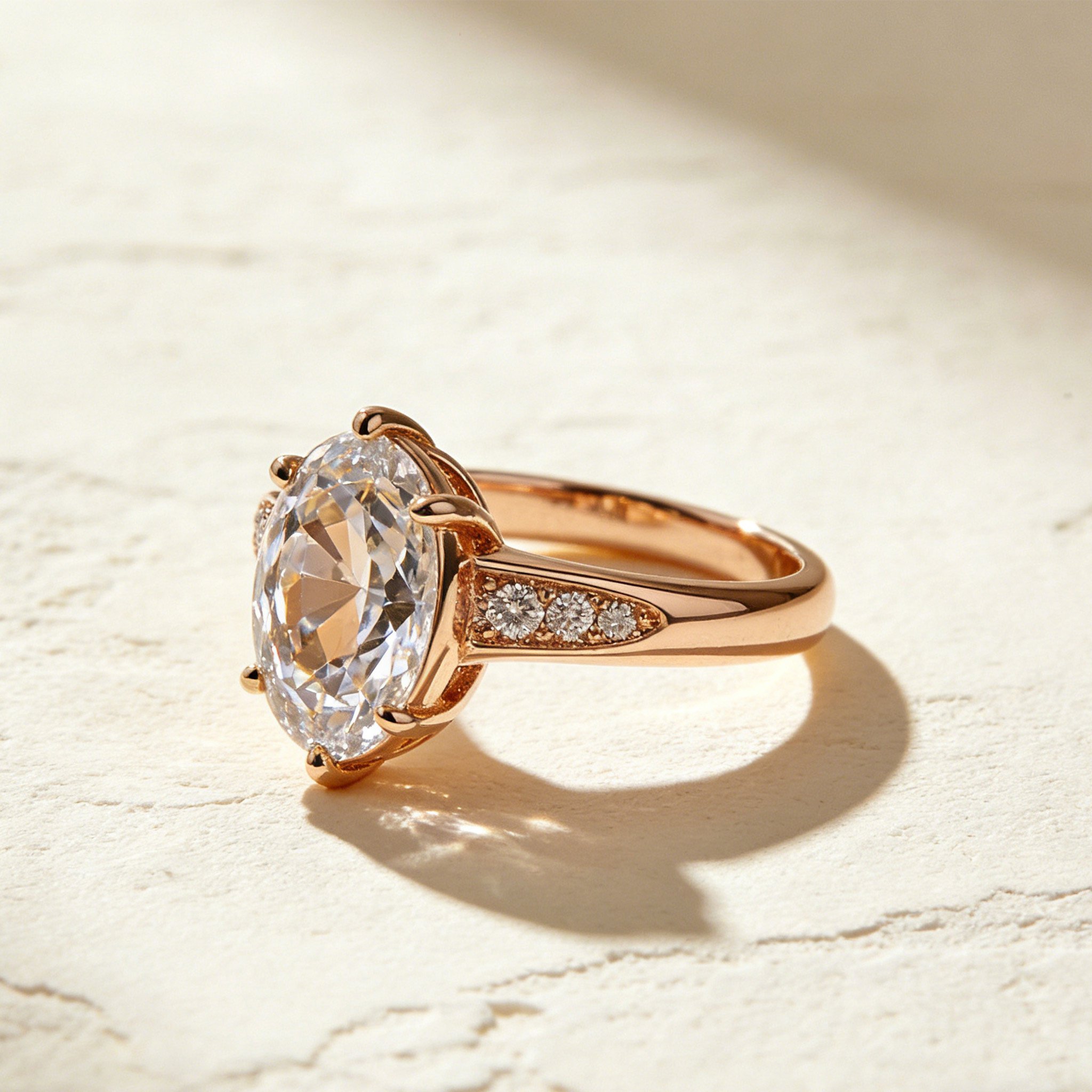 Minimalistischer Ring aus hochwertigem Material