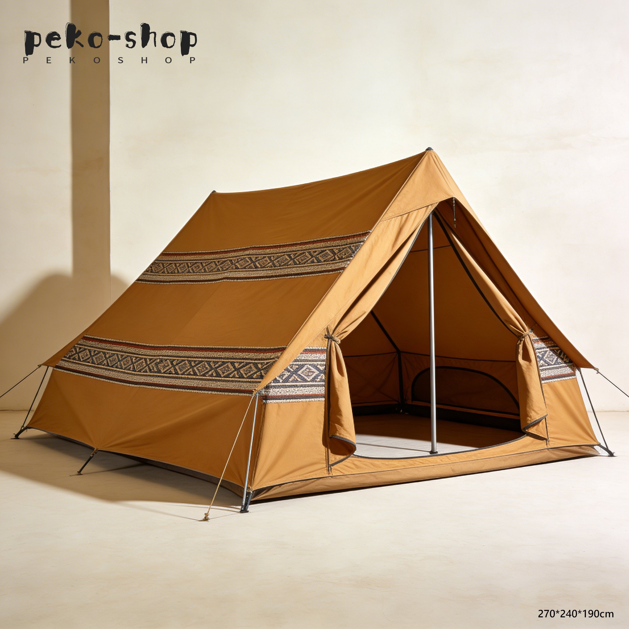 Tienda de campaña ligera lista para senderismo