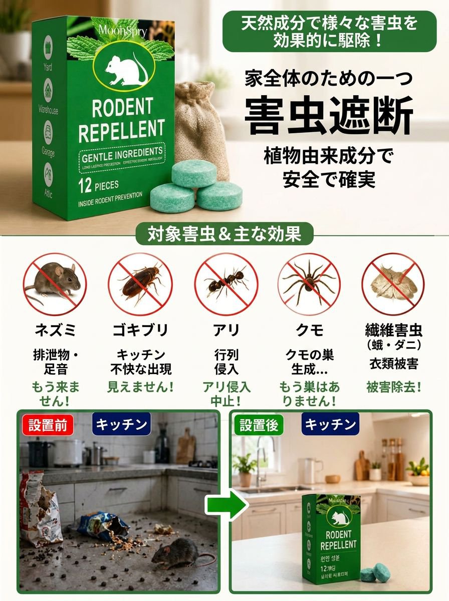 植物エキス配合ネズミ除けボール レモンの香り