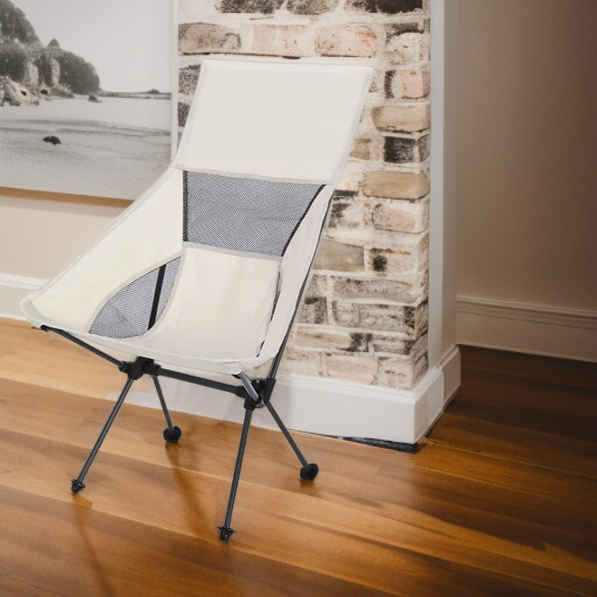 تفاصيل كرسي فضائي قابل للطي من المعدن المتين