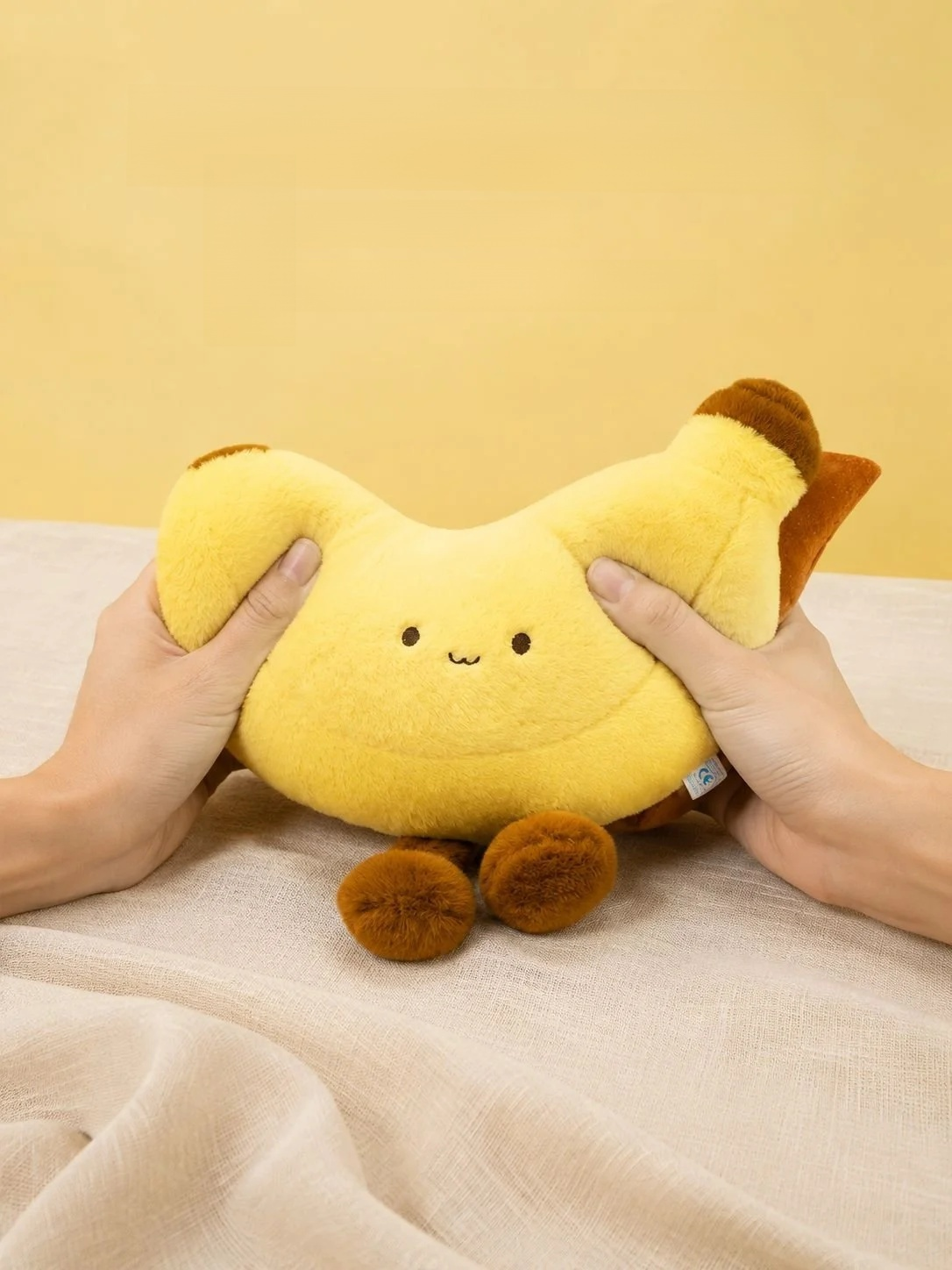 Cute banana plush pillow with long legs