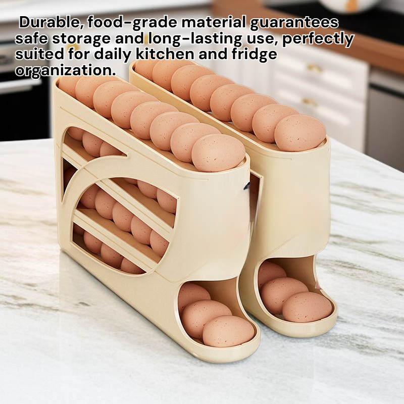 Kitchen Multi-layer Automatic Rolling Egg Box Refrigerator Dedicated Egg Storage Fresh Box