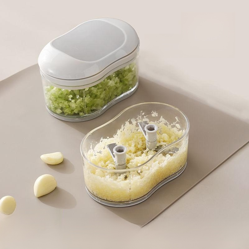 Multi-functional manual garlic mincer
