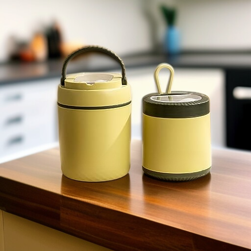  وعاء حفظ الحرارة للمكتب مع غطاء مقاوم للحرارة