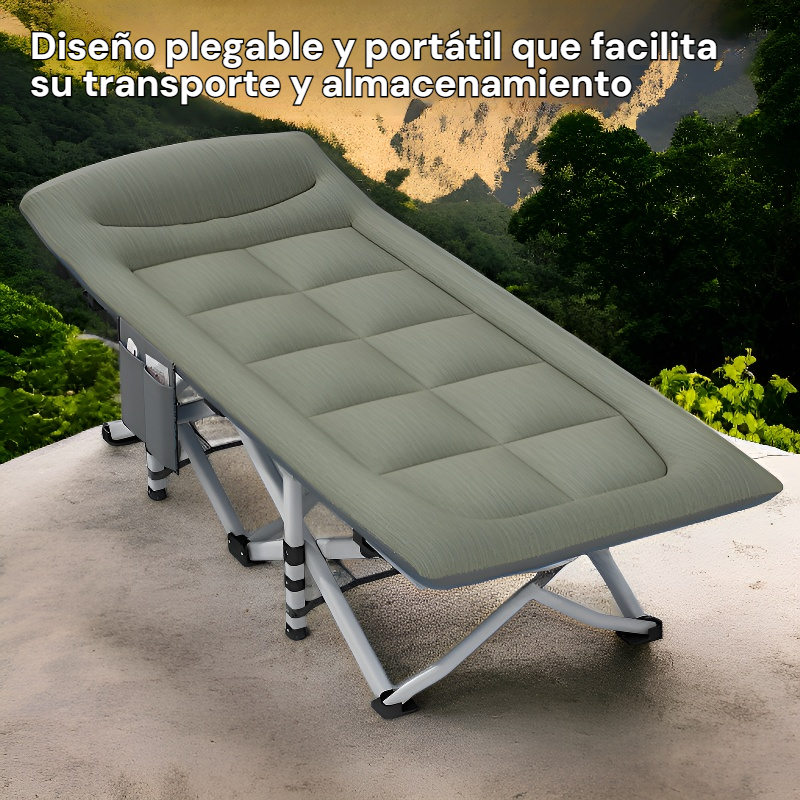 Cama Militar Multifuncional Plegable para Exterior y Oficina