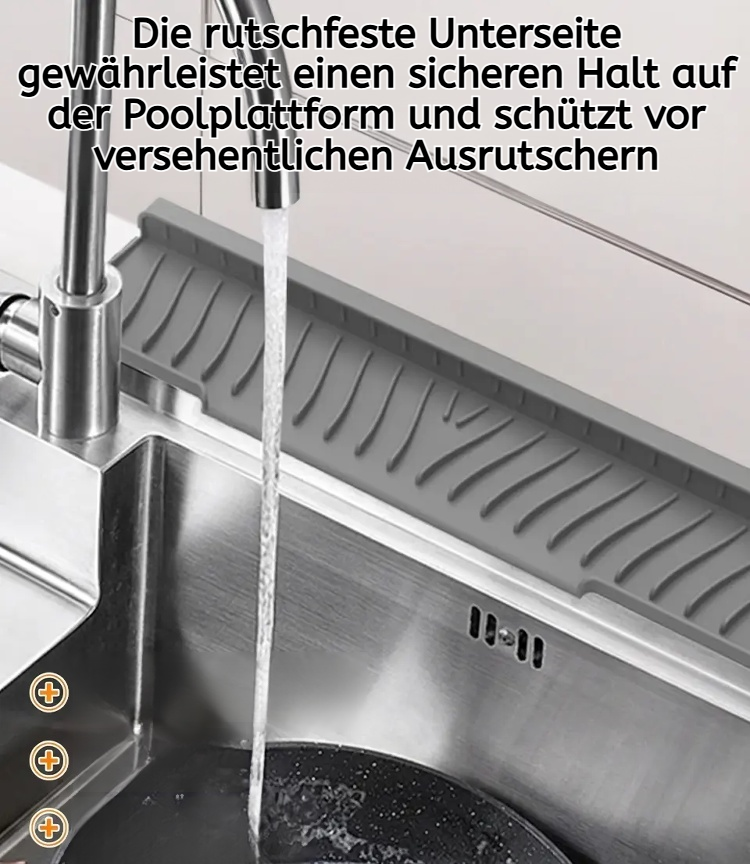 Schmalseitige quadratische Silikon-Ablaufmatte für Poolplattform