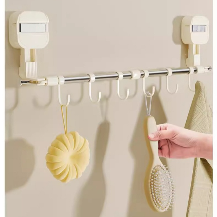 Toallero extensible giratorio con ventosa