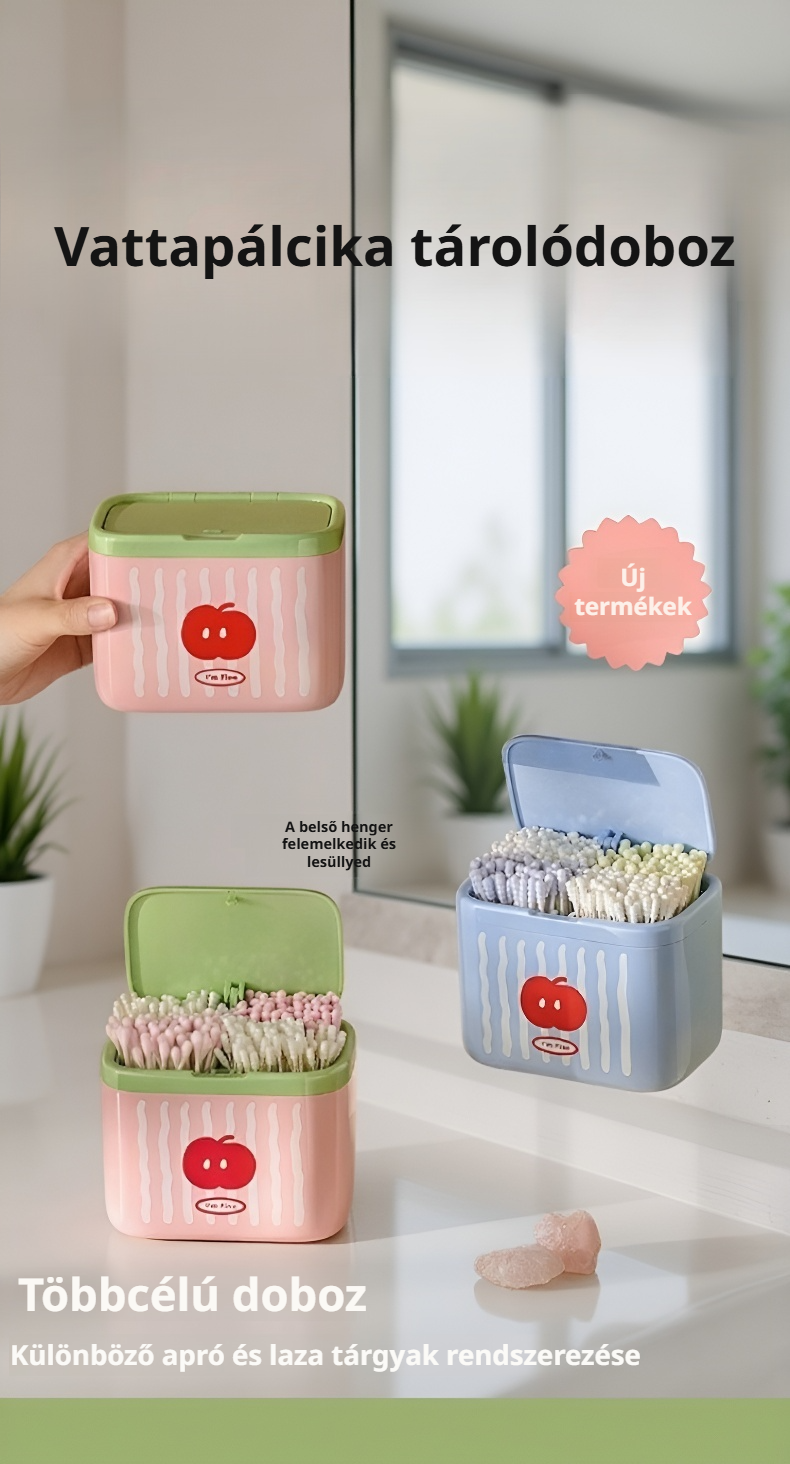 Finom pamut asztali tárolódoboz modern dizájnnal