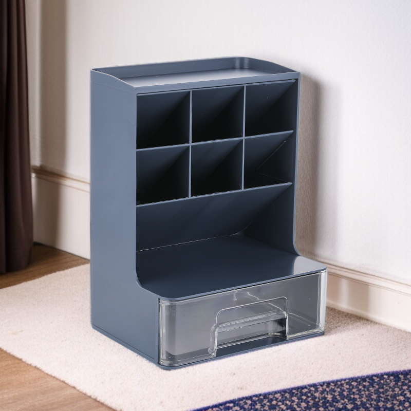 학생 탁상 문구 수납함 멀티 비스듬한 화장품 수납함 필통 케이스 멀티 비스듬한 립스틱 수납함