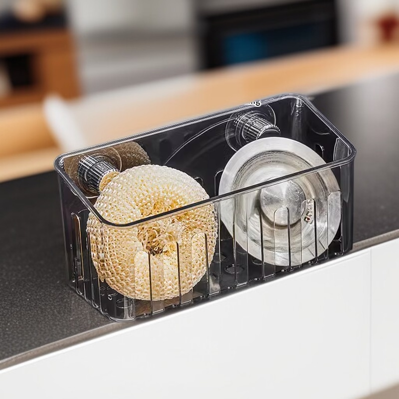 Wielofunkcyjny organizer na zlew na przyssawki, bez gwoździ, przenośny, ekologiczny