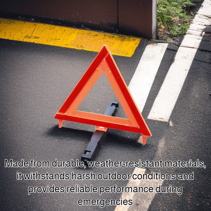 American style triangle warning sign