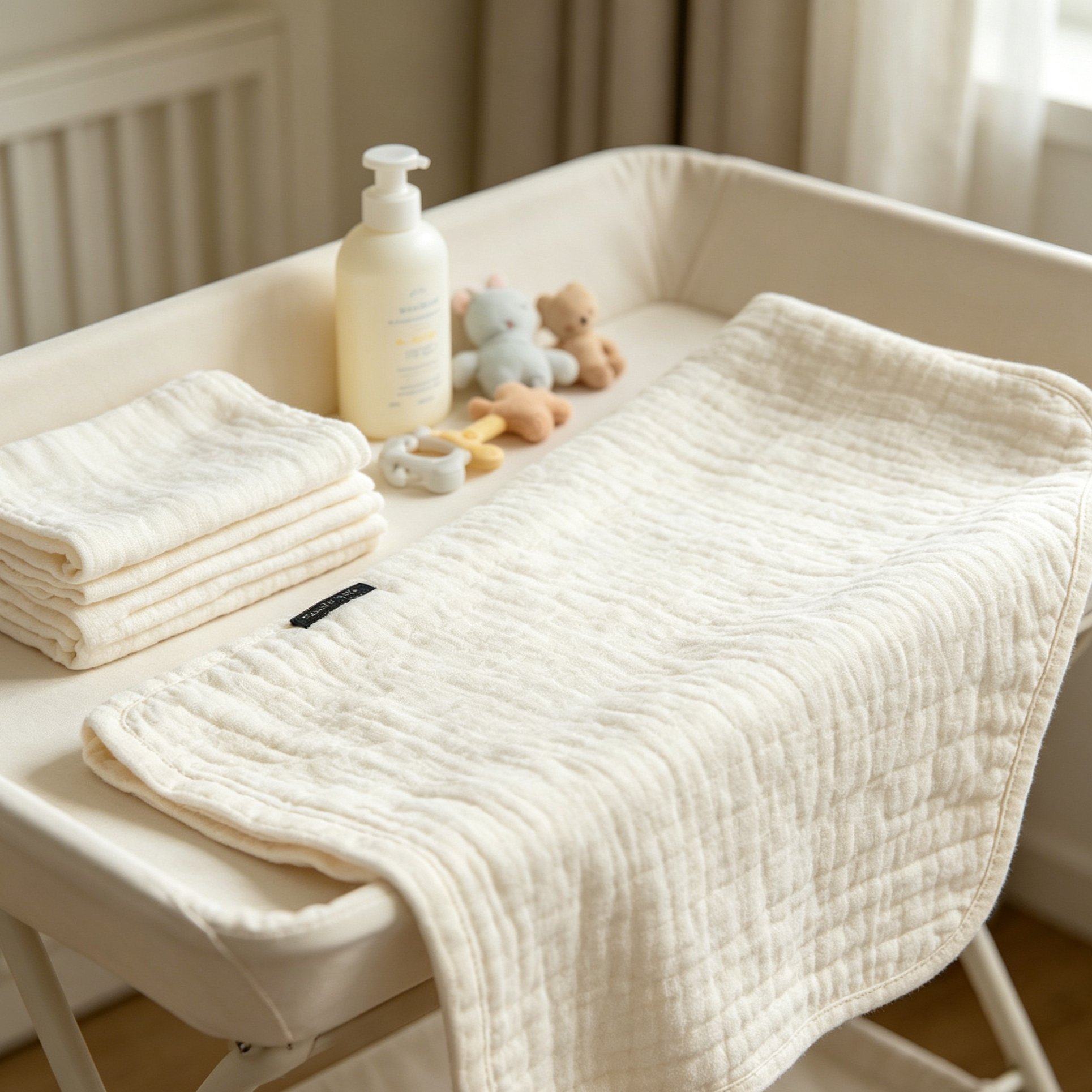 Baumwoll-Babyhandtuch für Neugeborene