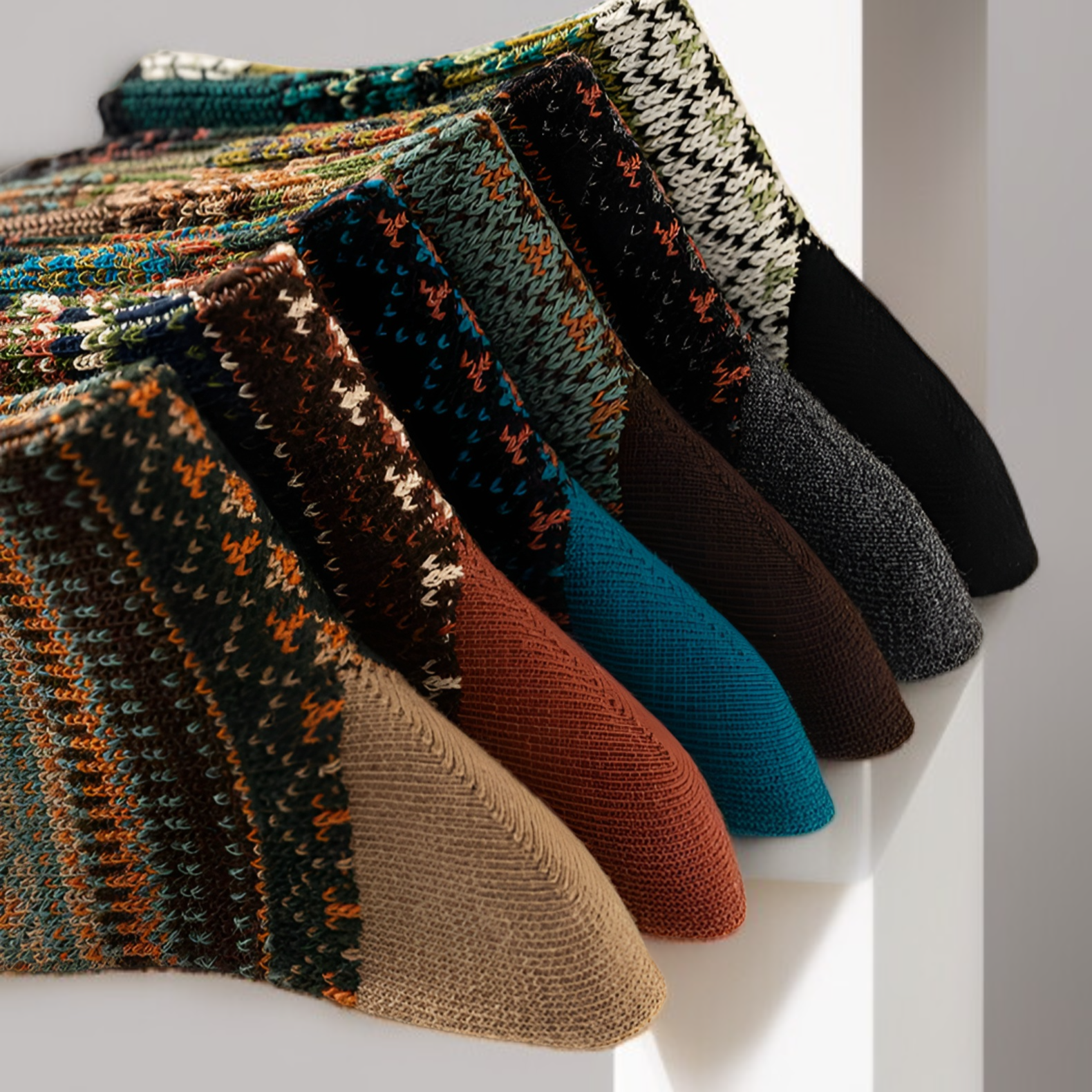 舒適親膚女士民族風襪子