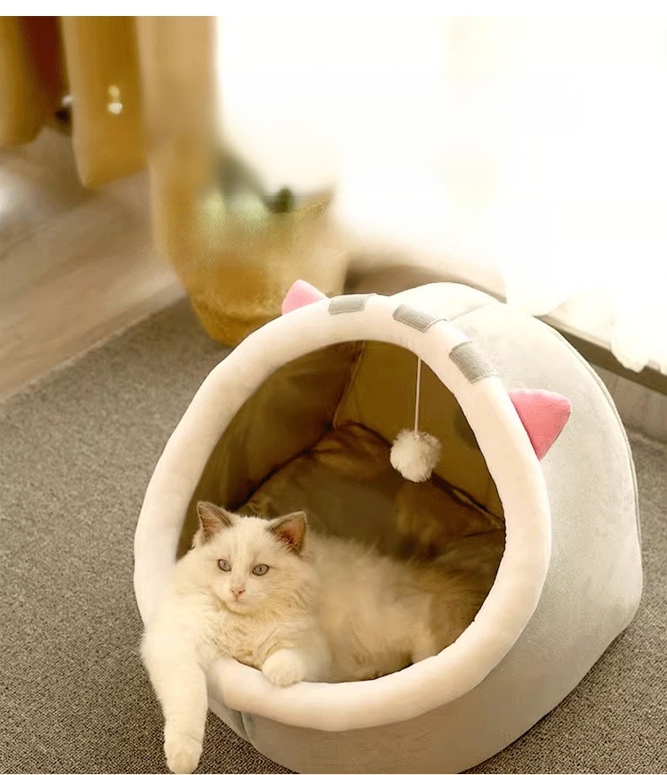 猫狗半封閉式保暖寵物窩