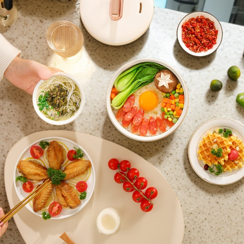 ミニ多用途炊飯器 コンパクトで持ち運び便利 寮専用