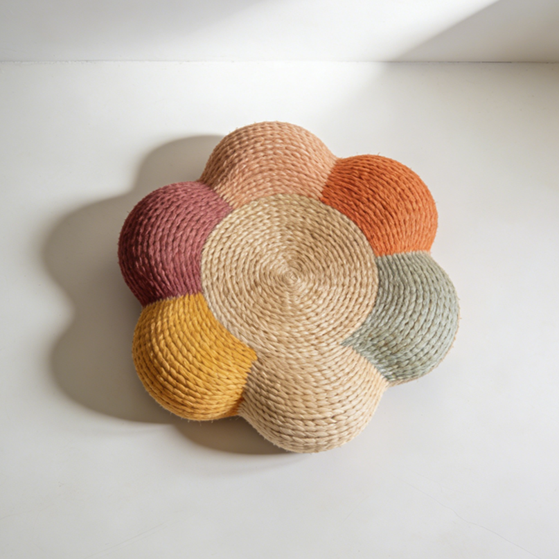 천연 라탄 수제 방석 세트 (2개입)