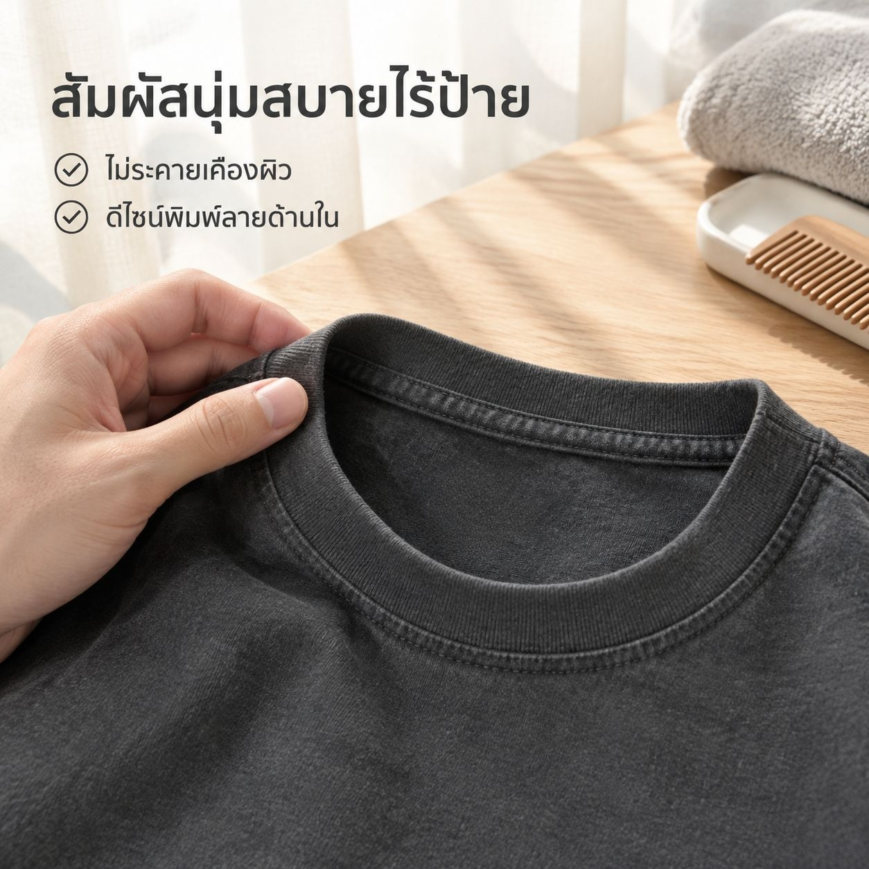 เสื้อยืดแขนยาวผ้าฝ้ายสำหรับผู้ชาย ดีไซน์ใหม่ ฤดูใบไม้ผลิ-ใบไม้ร่วง