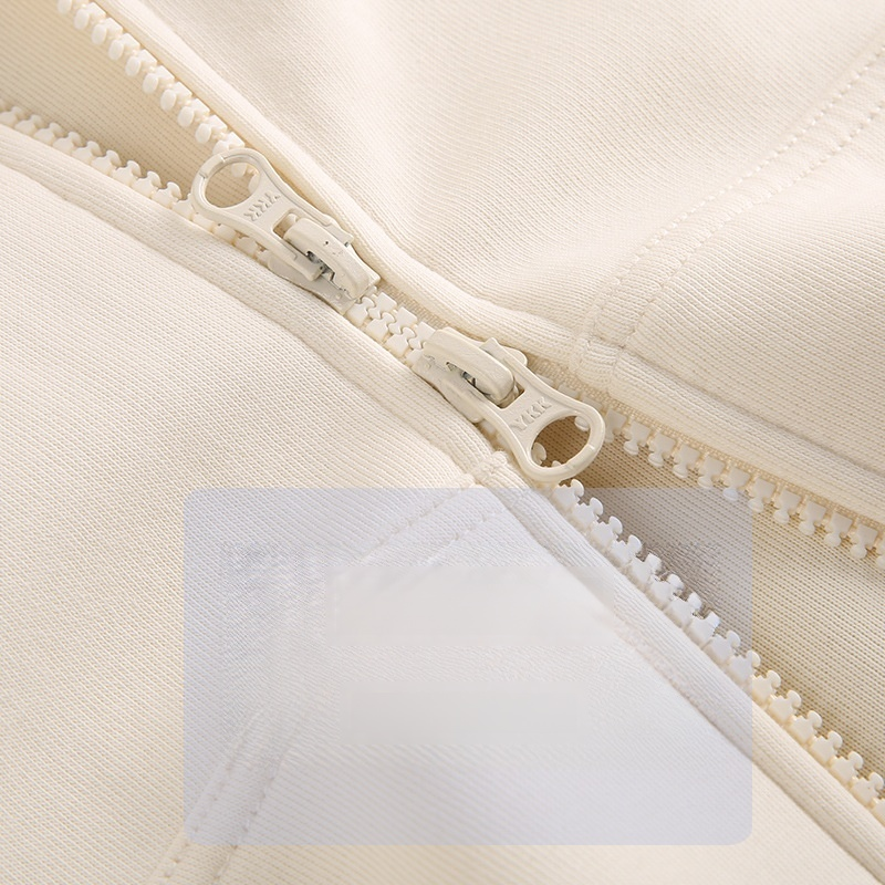 フード付きカーディガンスウェットシャツ