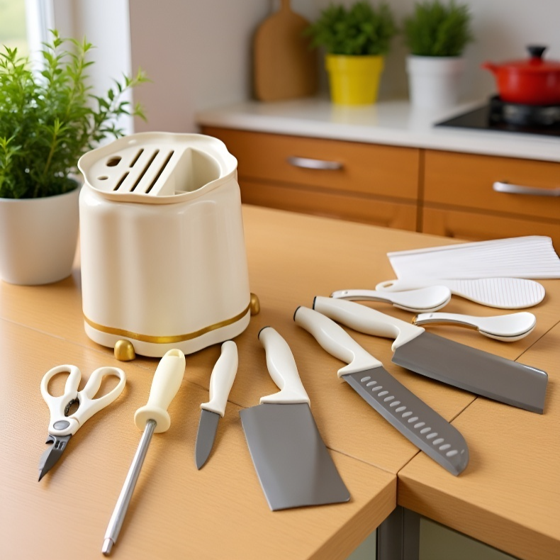 Luxuriöser, multifunktionaler Küchenmesserhalter