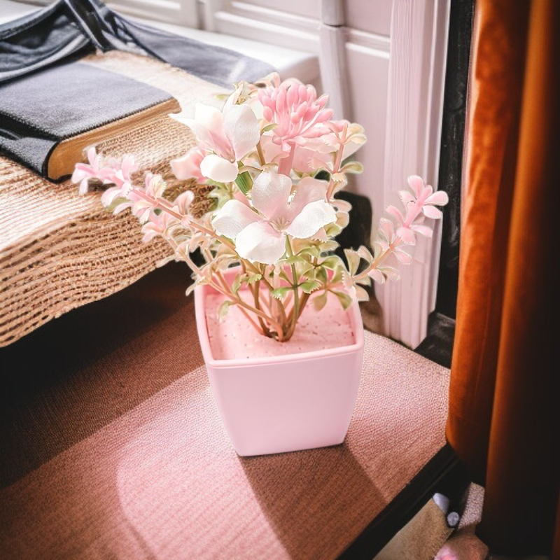 辦公室北歐風人造花設計