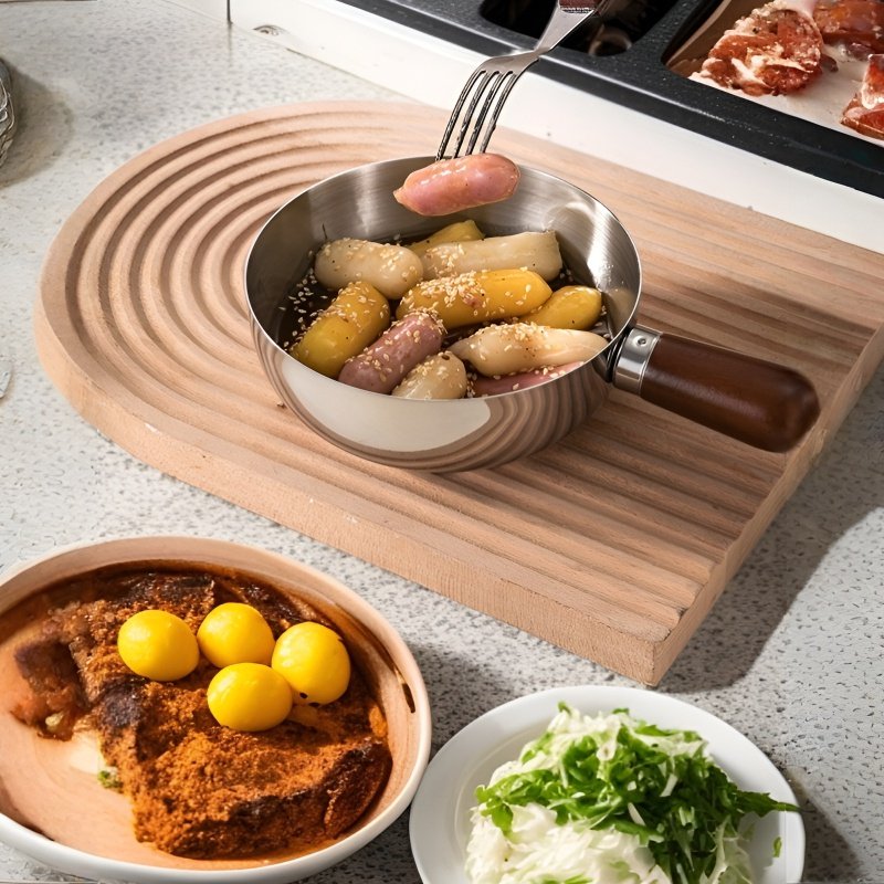 和風 304 ステンレススチール 小鍋 油注ぎ 小鍋 家庭用 キッチン 卵ボウル ミニ スナックボウル 学生寮 麺ボウル