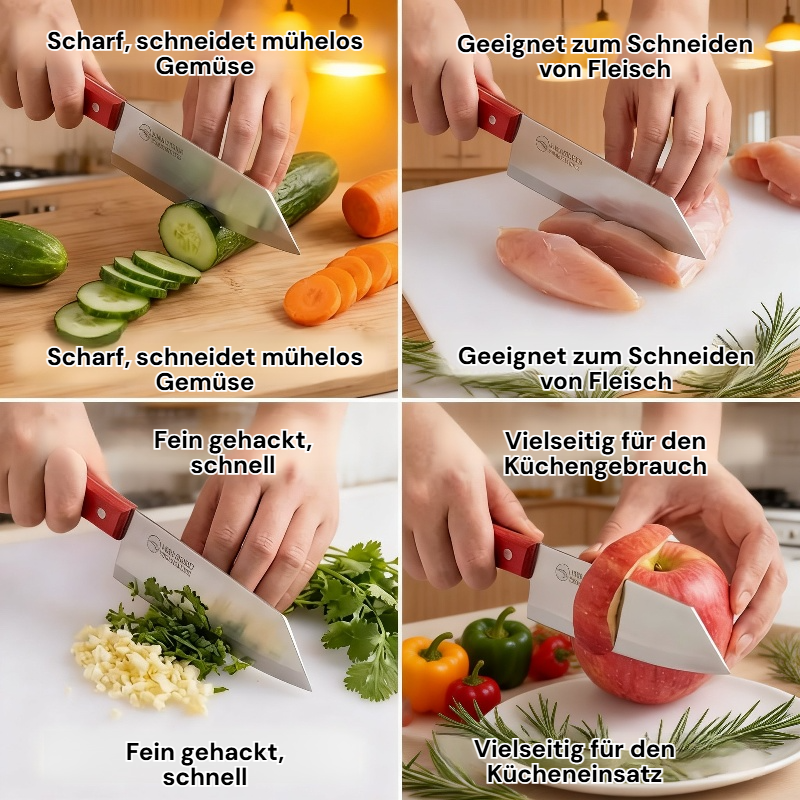 Küchen-Edelstahl Schneidemesser, zum Schneiden und Schälen von Gemüse und Obst