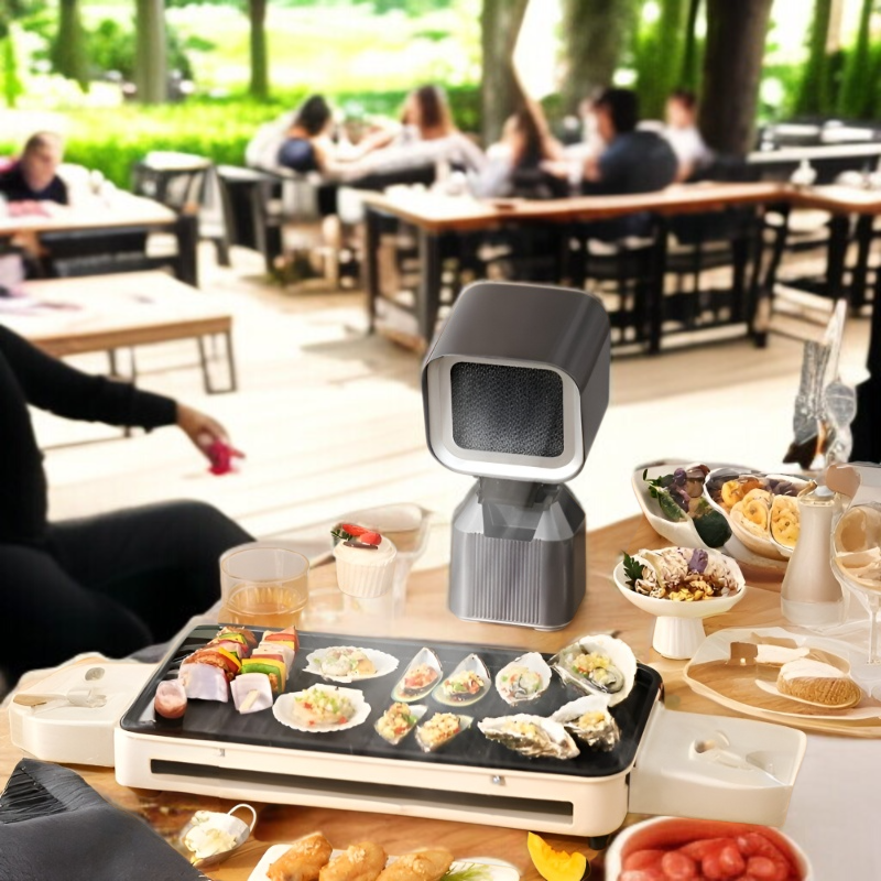 가정용 소형 레인지 후드 휴대용 대흡입 탁상용 레인지 후드