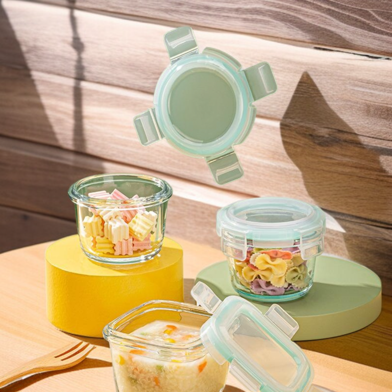 고붕 실리콘 내열 유리 도시락