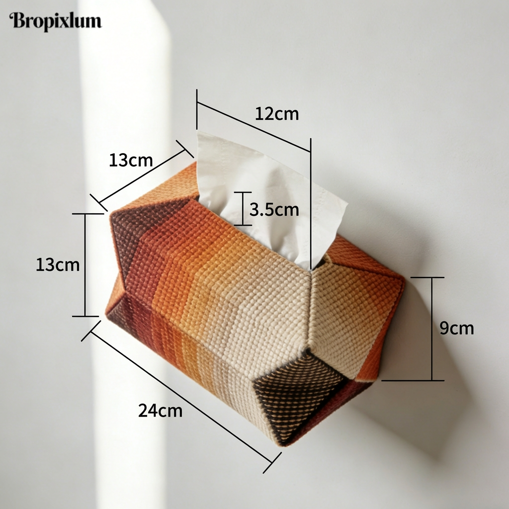 Caja dispensadora de pañuelos de pared