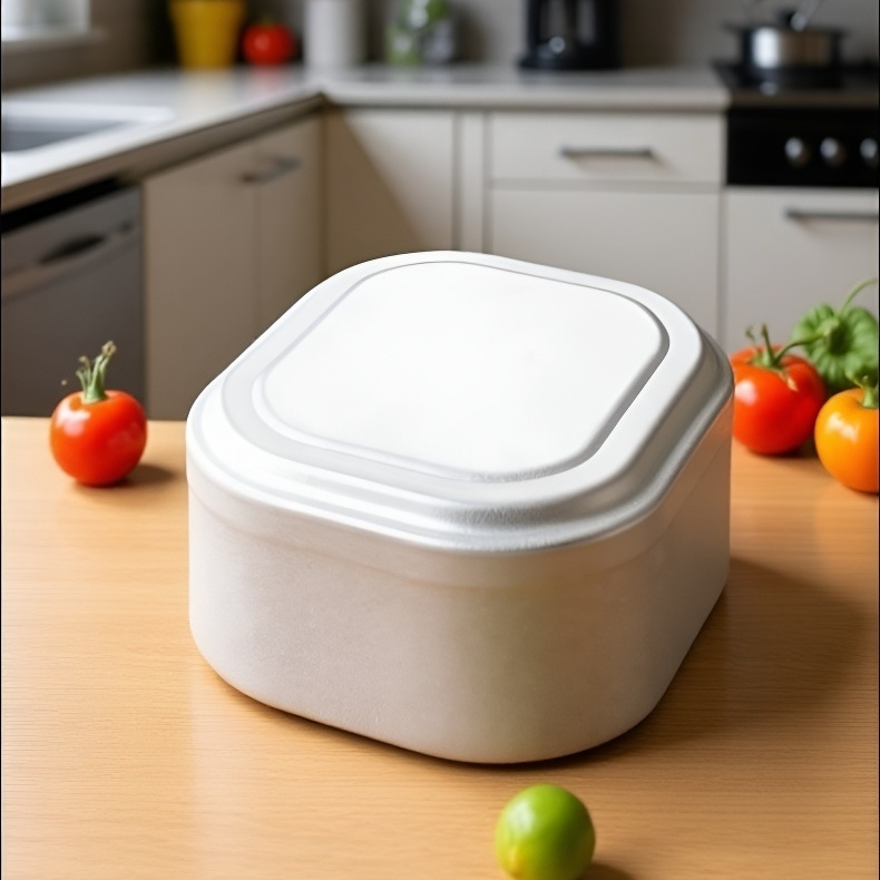 도시락통을 들고 있는 모습