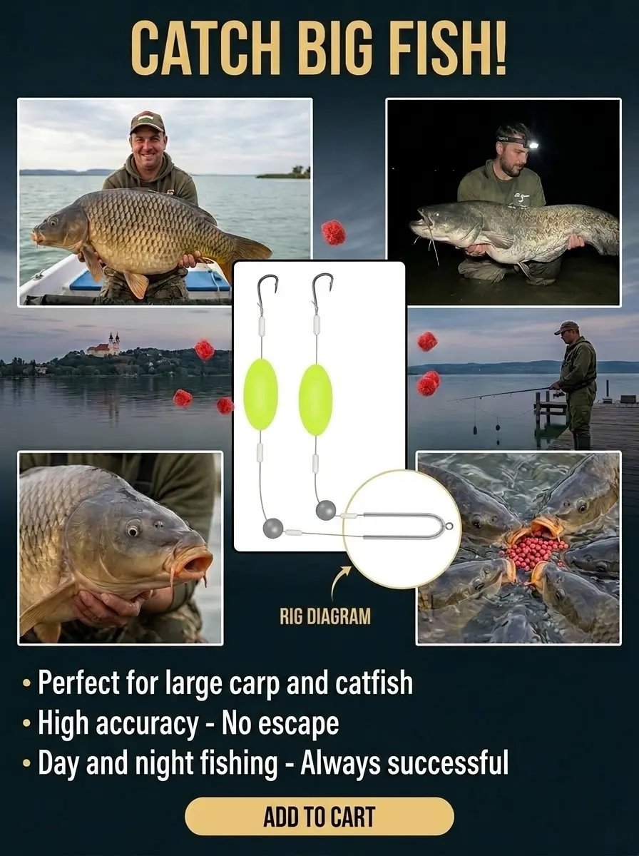 [Say Goodbye to Snagging, Effectively Increase Fish Catch Rate] New Reverse Bottom Double Hook