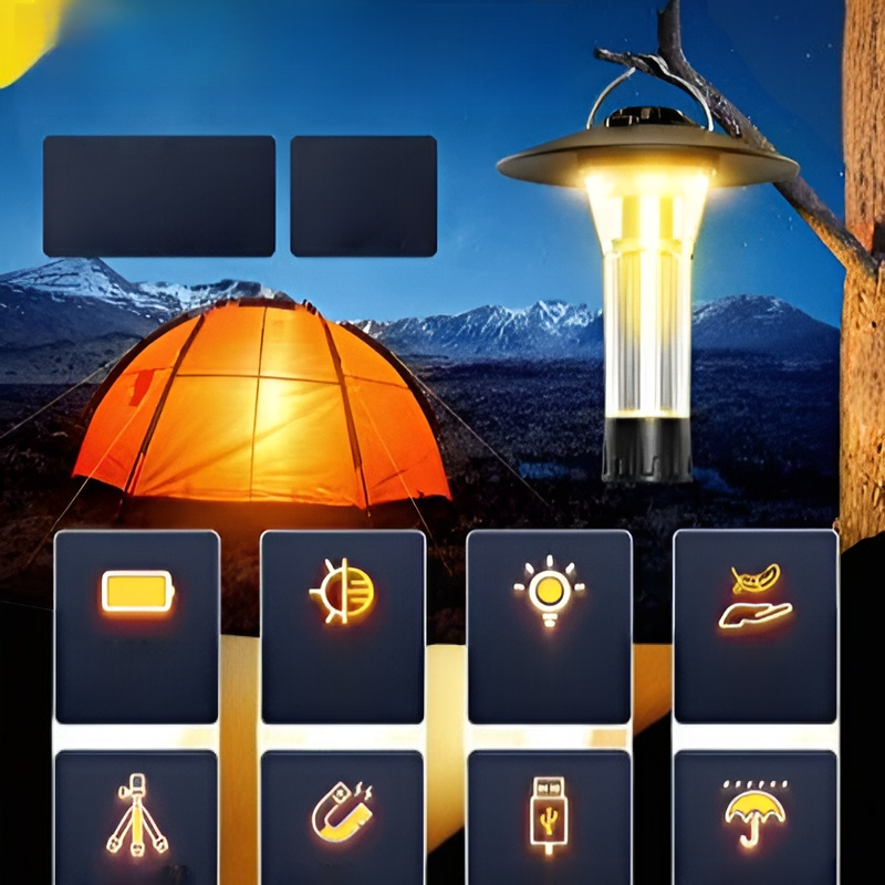 Lámpara LED resistente al agua para acampar al aire libre