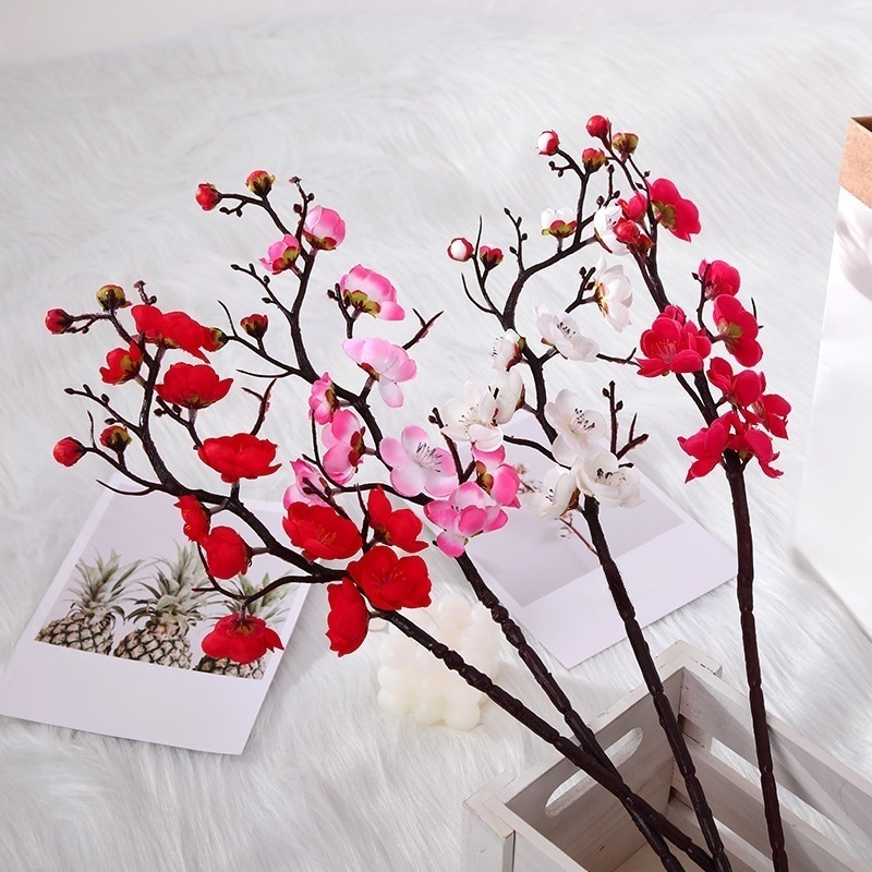 Artificial plum blossom branches