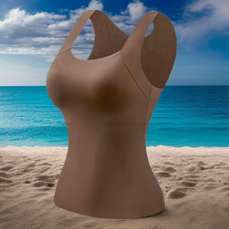 추동 헴라인 구름 누드 속옷 보온 조끼 여 고정배 스킨 이너웨어 내복 보온 조끼